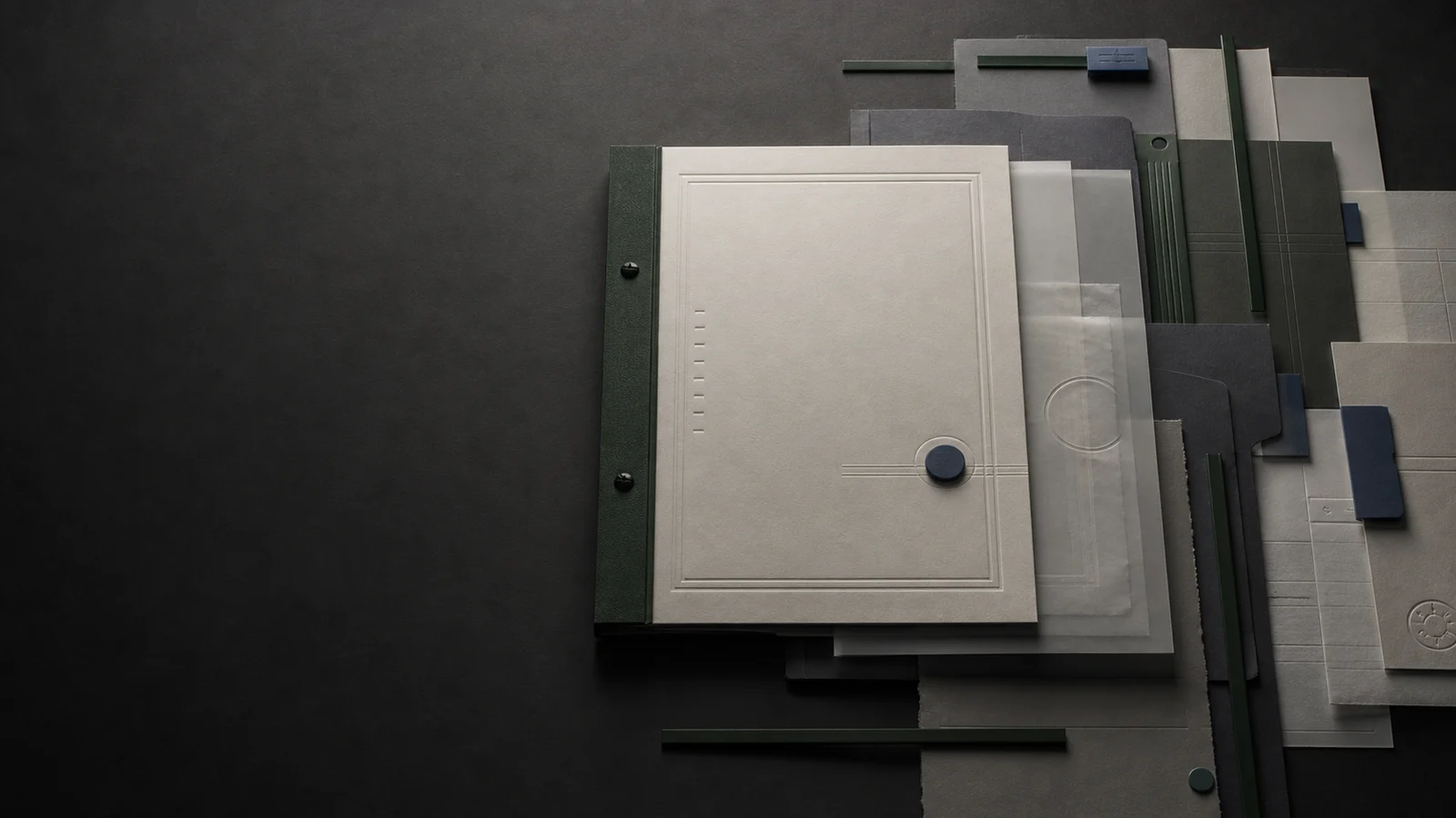 Layered workpapers converging into a precise review-ready folio.